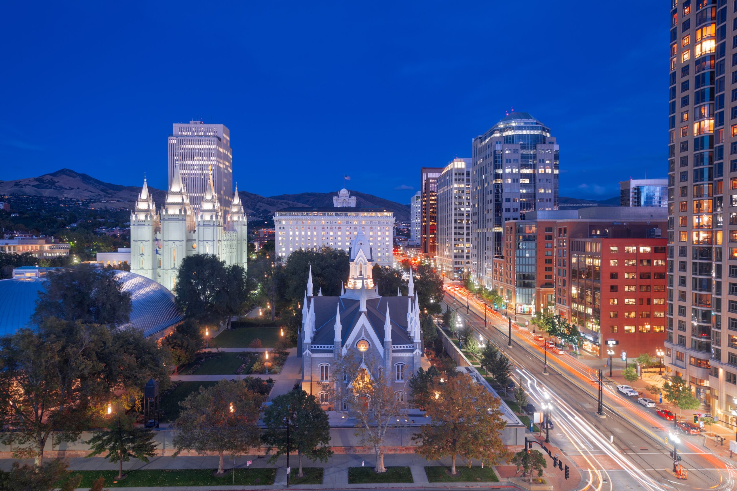 Image of Salt Lake City, Utah taken from the North